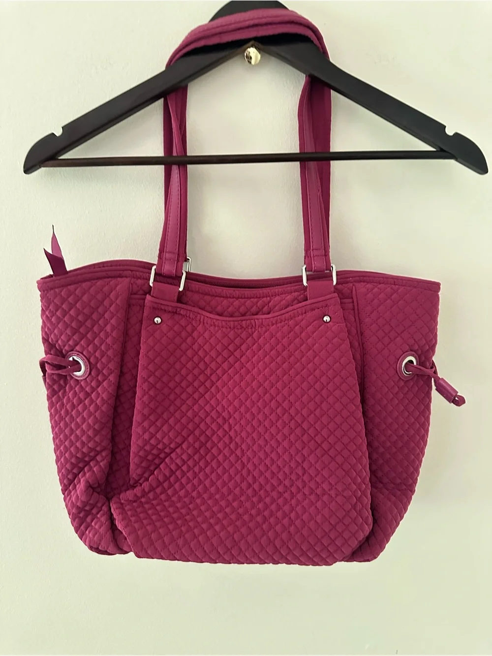 Vera Bradley Quilted Shoulder Bag in Berry Pink